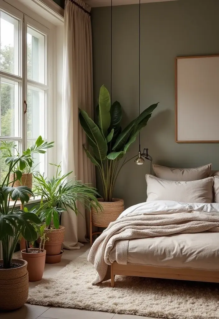 30 Jungle Bedroom Ideas for Adults That Bring Nature Indoors - 29. Create a Sense of Depth
