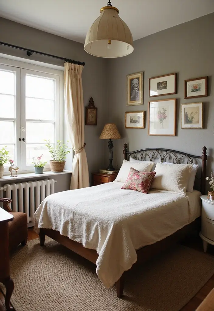 30 Men’s Small Bedroom Ideas That Feel Minimal & Masculine - 25. Vintage Touches