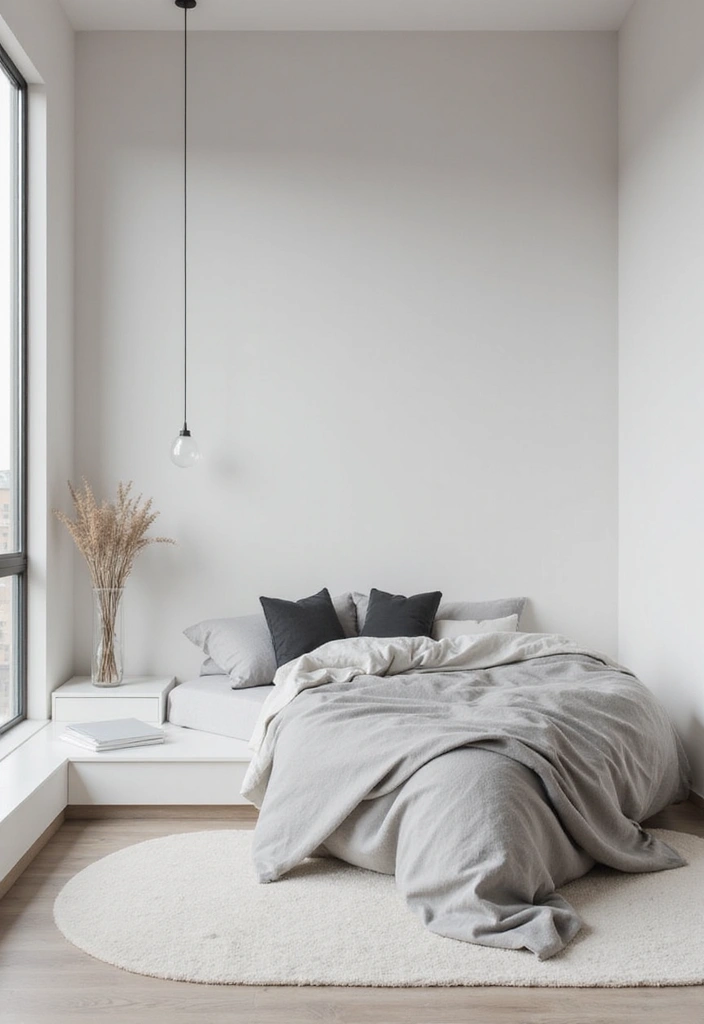 30 Minimalist Small Bedroom Ideas That Look Airy & Organized - 21. Keep Technology Minimal