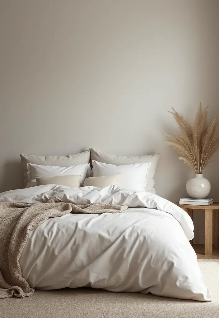 30 Minimalist Small Bedroom Ideas That Look Airy & Organized - 4. Neutral Color Palette