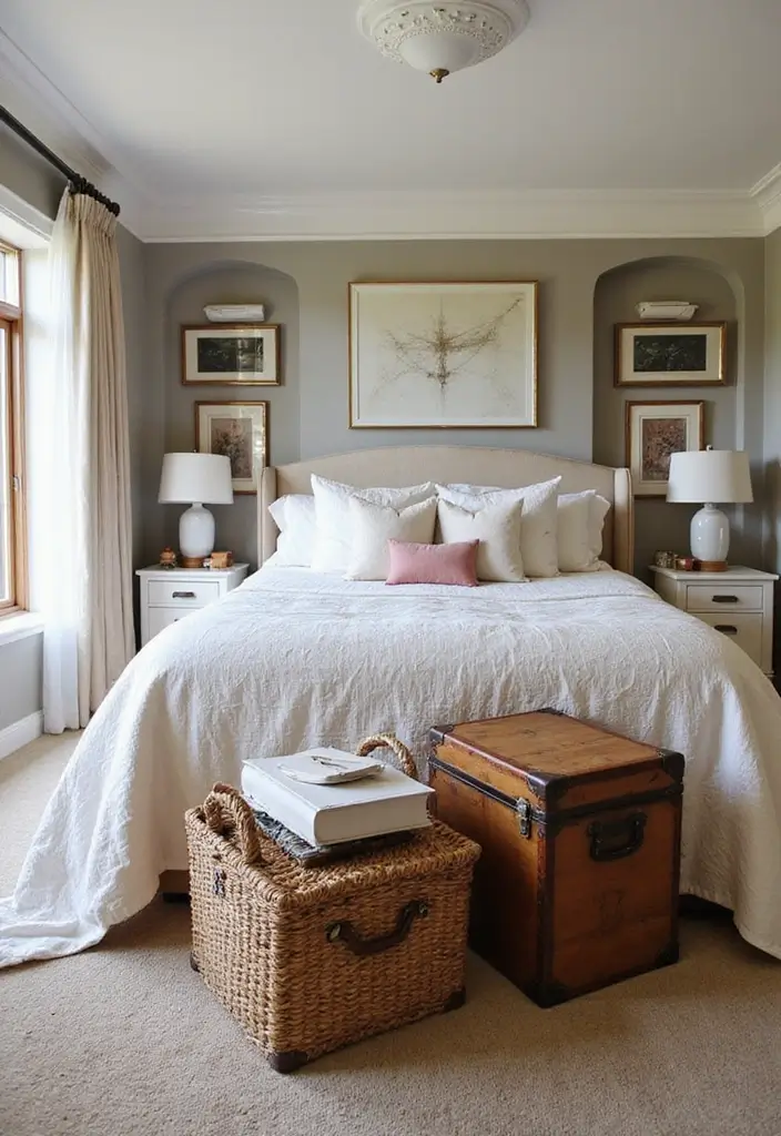 30 Modern Victorian Bedroom Ideas That Blend Old and New Perfectly - 25. Elegant Storage Solutions