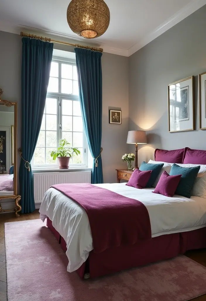 30 Modern Victorian Bedroom Ideas That Blend Old and New Perfectly - 6. Modern Color Schemes with Victorian Flair