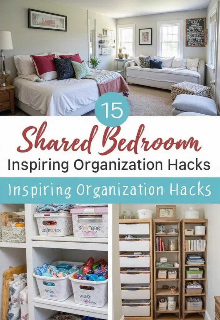 30 Shared Bedroom Ideas for Teens That Are Trendy & Functional - 29. Inspiring Organization Hacks
