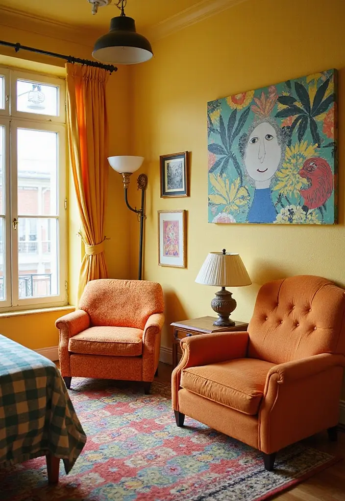 30 Toca Boca Big Family House Ideas Bedroom That Feel Fun & Cozy - 26. Retro Pop