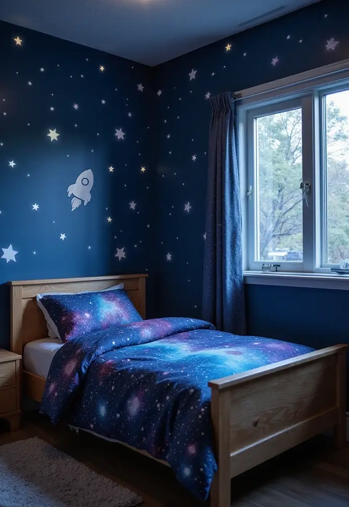 30 Toca Boca Big Family House Ideas Bedroom That Feel Fun & Cozy - 7. Space Adventure
