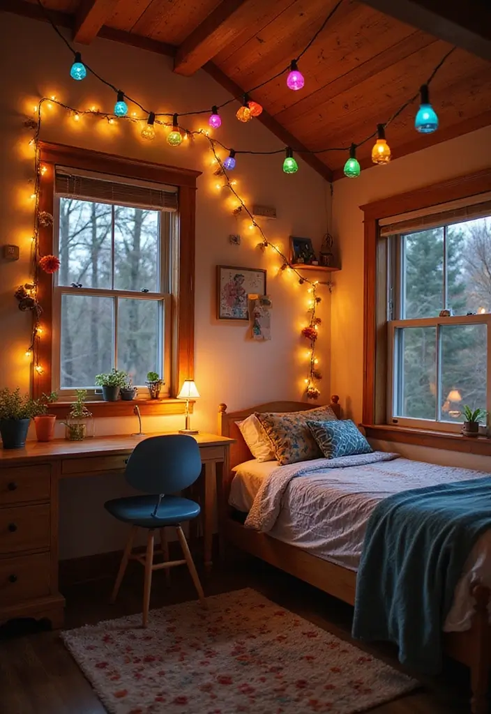 25 Boys Loft Bedroom Ideas That Are Fun & Space-Saving - 13. Fun Lighting Fixtures