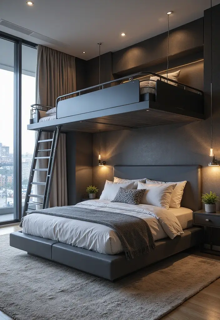 25 Boys Loft Bedroom Ideas That Are Fun & Space-Saving - 25. Futuristic Loft Beds
