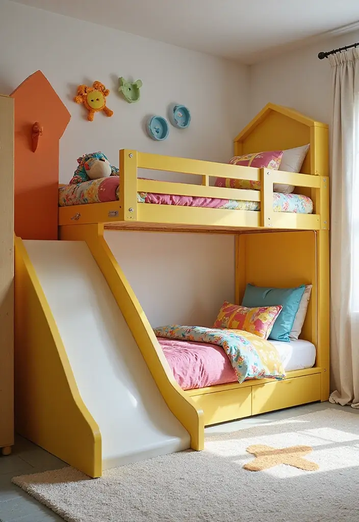 25 Boys Loft Bedroom Ideas That Are Fun & Space-Saving - 3. Colorful Bunk Bed Alternatives