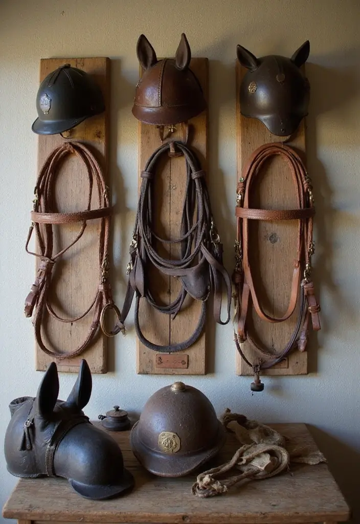 25 Horse Bedroom Ideas for Teens That Feel Rustic and Free-Spirited - 17. Vintage Horse Accessories