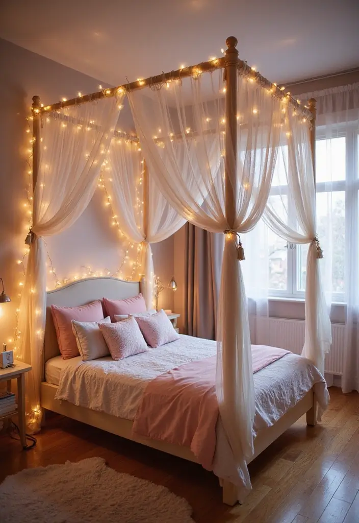 25 Horse Bedroom Ideas for Teens That Feel Rustic and Free-Spirited - 7. Dreamy Canopy Bed