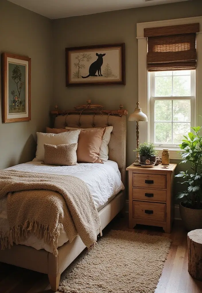 25 Kids Room Ideas for Girls Bedroom That Feel Magical - 10. Cozy Woodland Nook