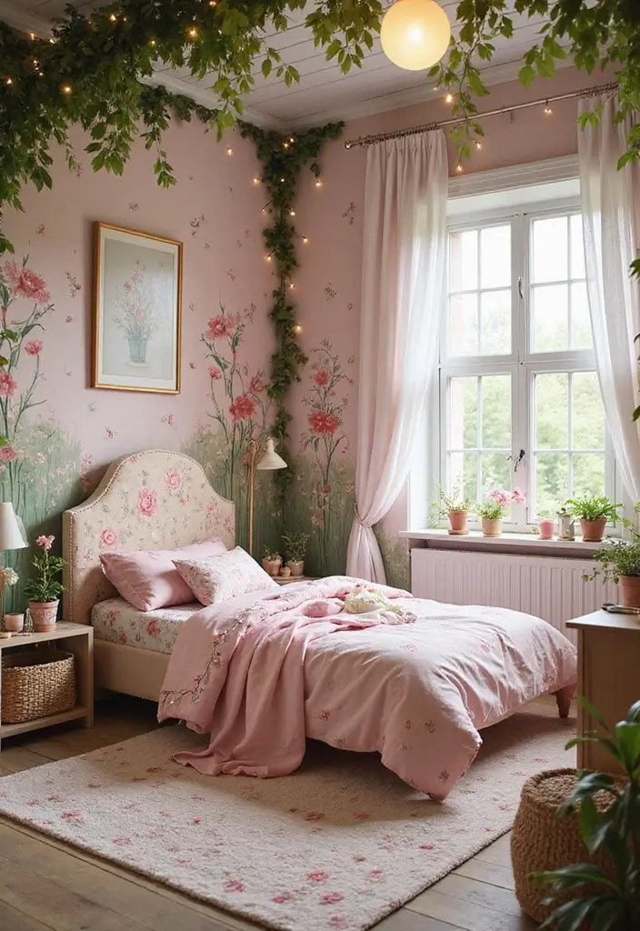 25 Kids Room Ideas for Girls Bedroom That Feel Magical - 11. Charming Fairy Garden