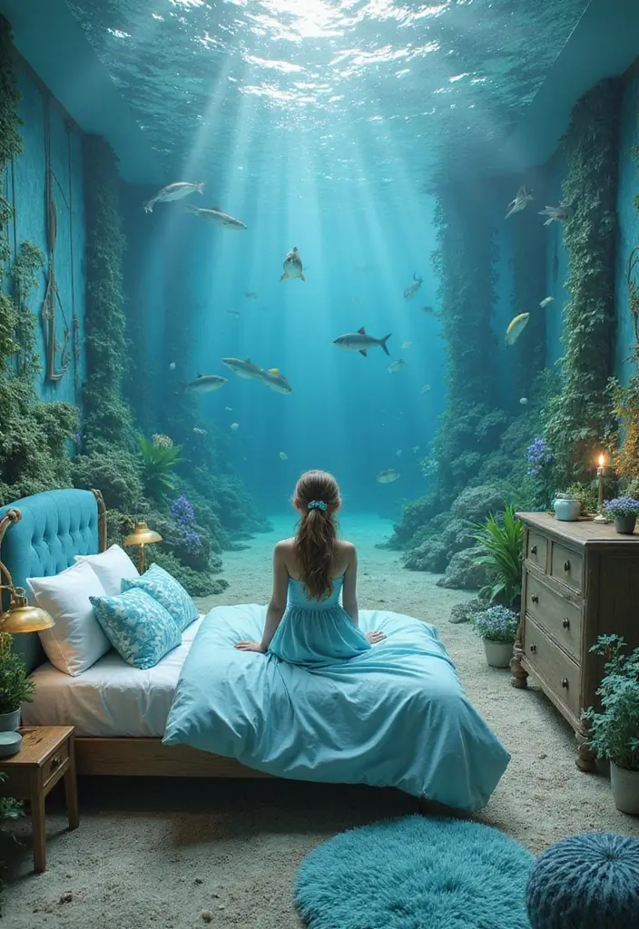 25 Kids Room Ideas for Girls Bedroom That Feel Magical - 18. Underwater Fantasy