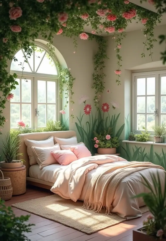 25 Kids Room Ideas for Girls Bedroom That Feel Magical - 19. Magical Garden Oasis