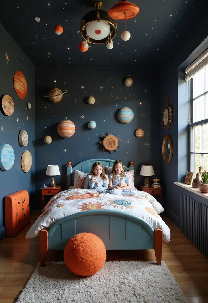 25 Kids Room Ideas for Girls Bedroom That Feel Magical - 8. Space Explorer's Den