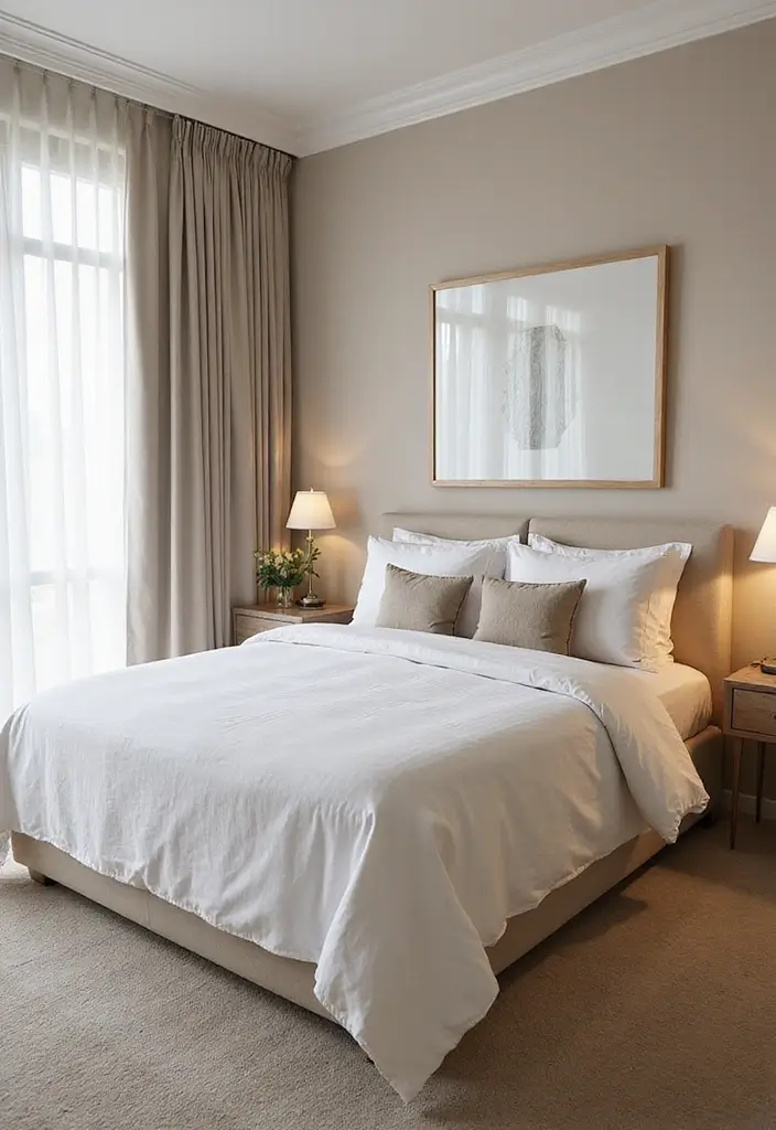 25 King Size Bed in Small Bedroom Ideas That Actually Work - 11. Color Schemes That Expand Space