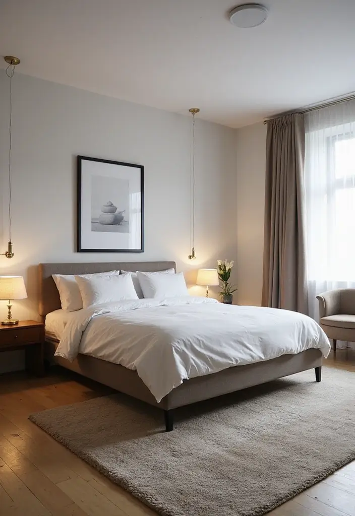 25 King Size Bed in Small Bedroom Ideas That Actually Work - 14. Space-Saving Furniture