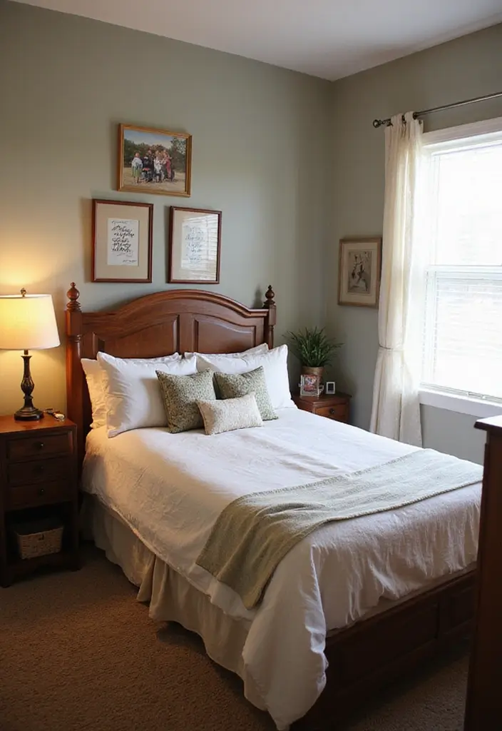 25 King Size Bed in Small Bedroom Ideas That Actually Work - 16. Personal Touches