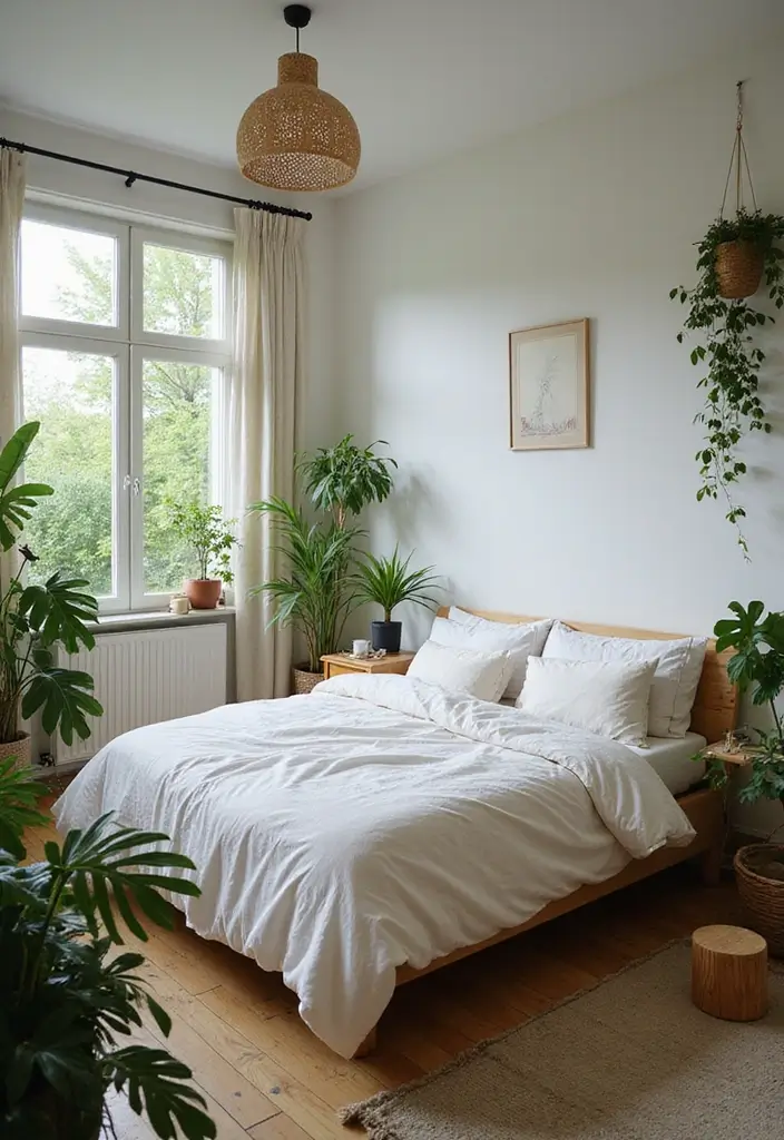 25 King Size Bed in Small Bedroom Ideas That Actually Work - 20. Blend Indoor and Outdoor