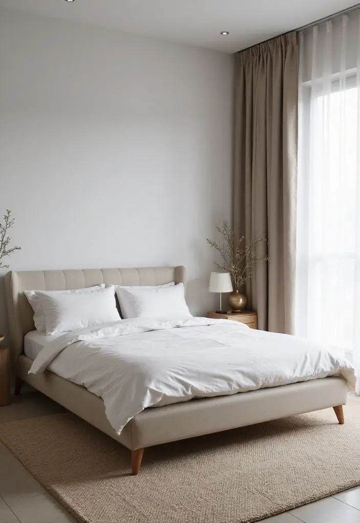 25 King Size Bed in Small Bedroom Ideas That Actually Work - 25. Keep It Minimal