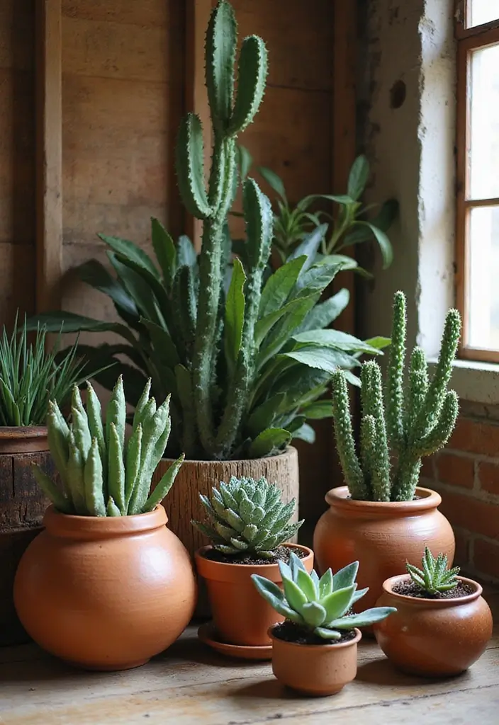 25 Western Bedroom Ideas for Teens That Channel Cowboy Energy - 15. Western-Inspired Plants