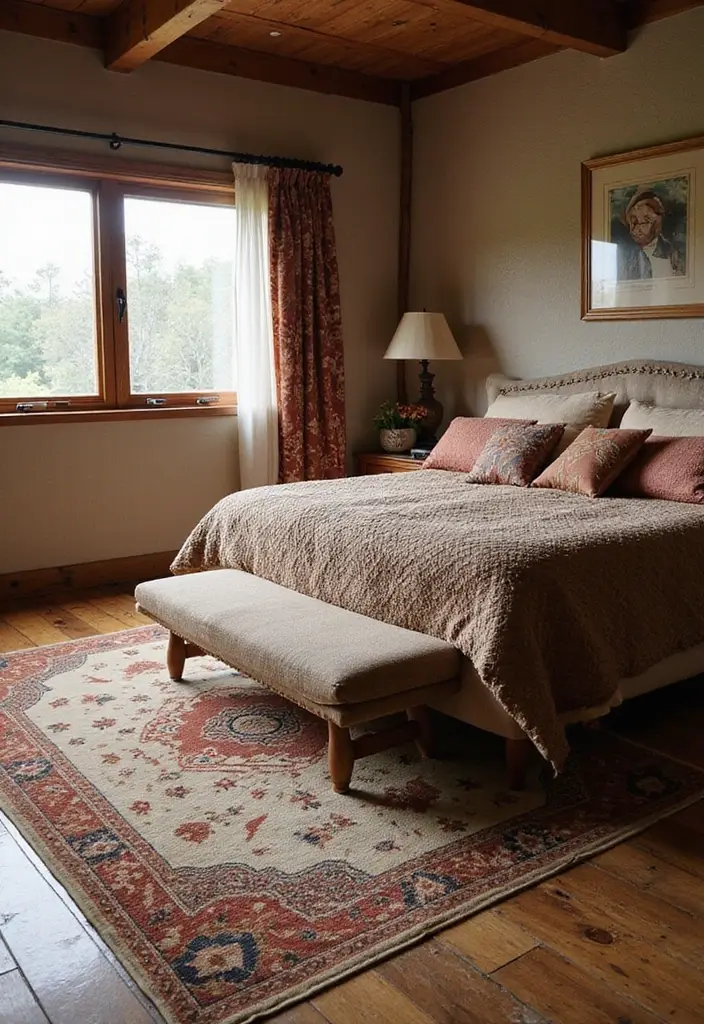 25 Western Bedroom Ideas for Teens That Channel Cowboy Energy - 20. Themed Area Rugs