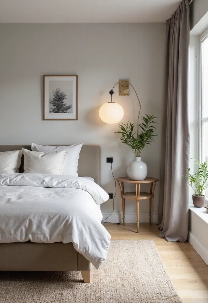 27 Small Bedroom Ideas for Men Minimalist That Look Strong & Clean - 17. Clean Lines in Decor