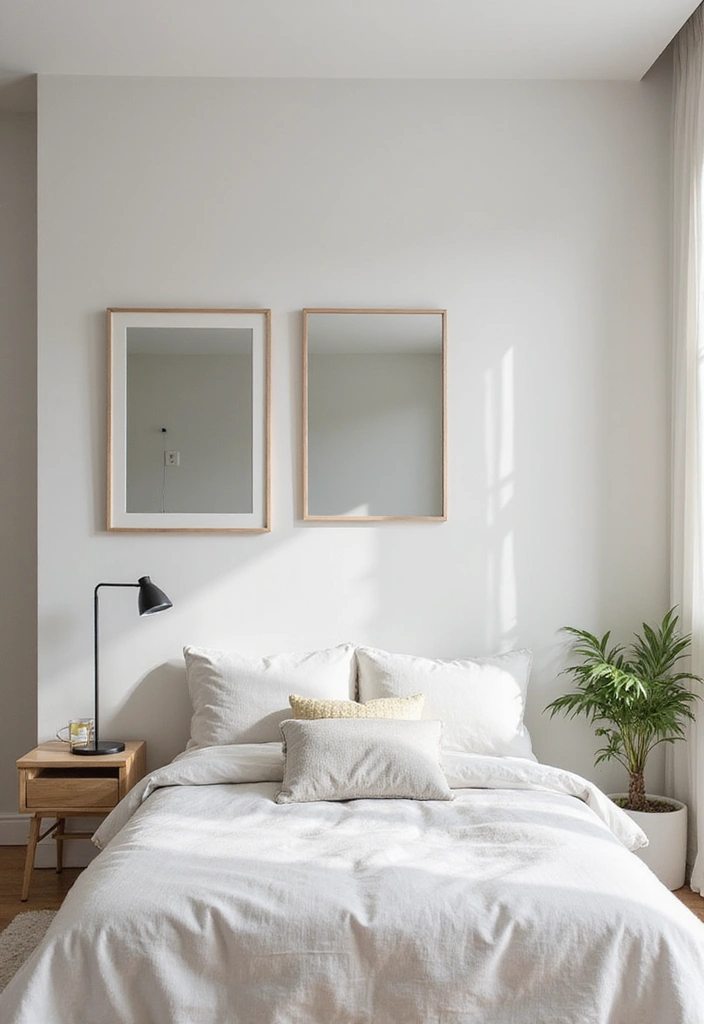 27 Small Bedroom Ideas for Men Minimalist That Look Strong & Clean - 19. Minimalist Mirrors
