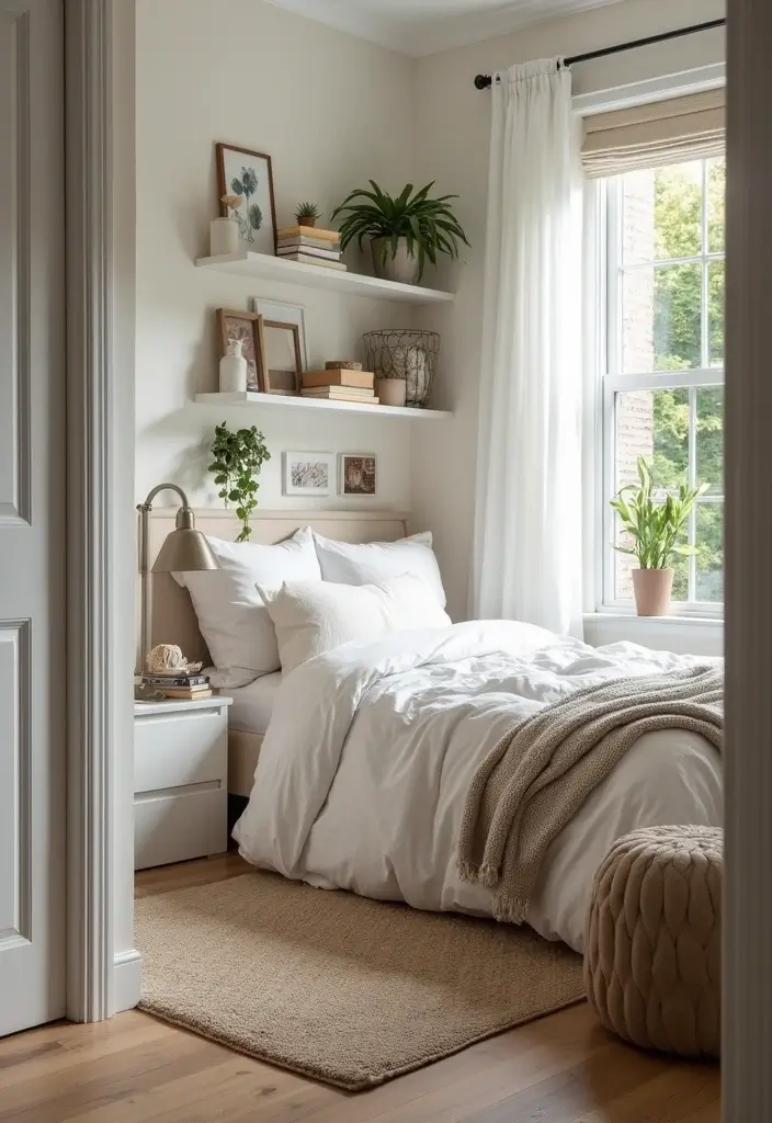 27 Small Bedroom Ideas for Men Minimalist That Look Strong & Clean - 26. Personal Style Elements