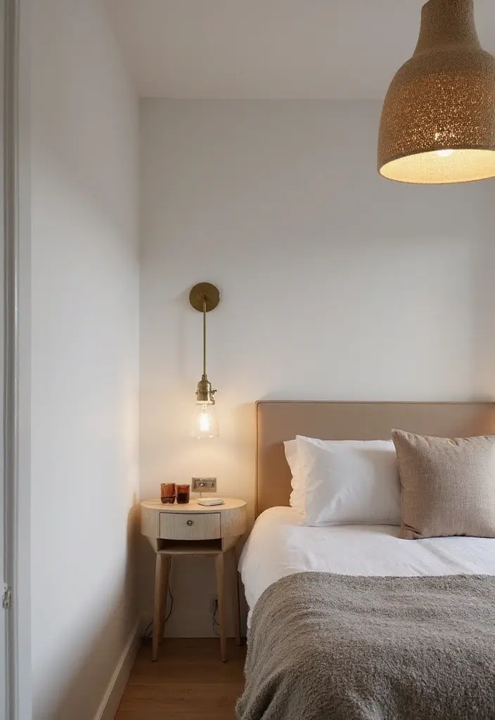 27 Small Bedroom Ideas for Men Minimalist That Look Strong & Clean - 4. Smart Lighting Solutions