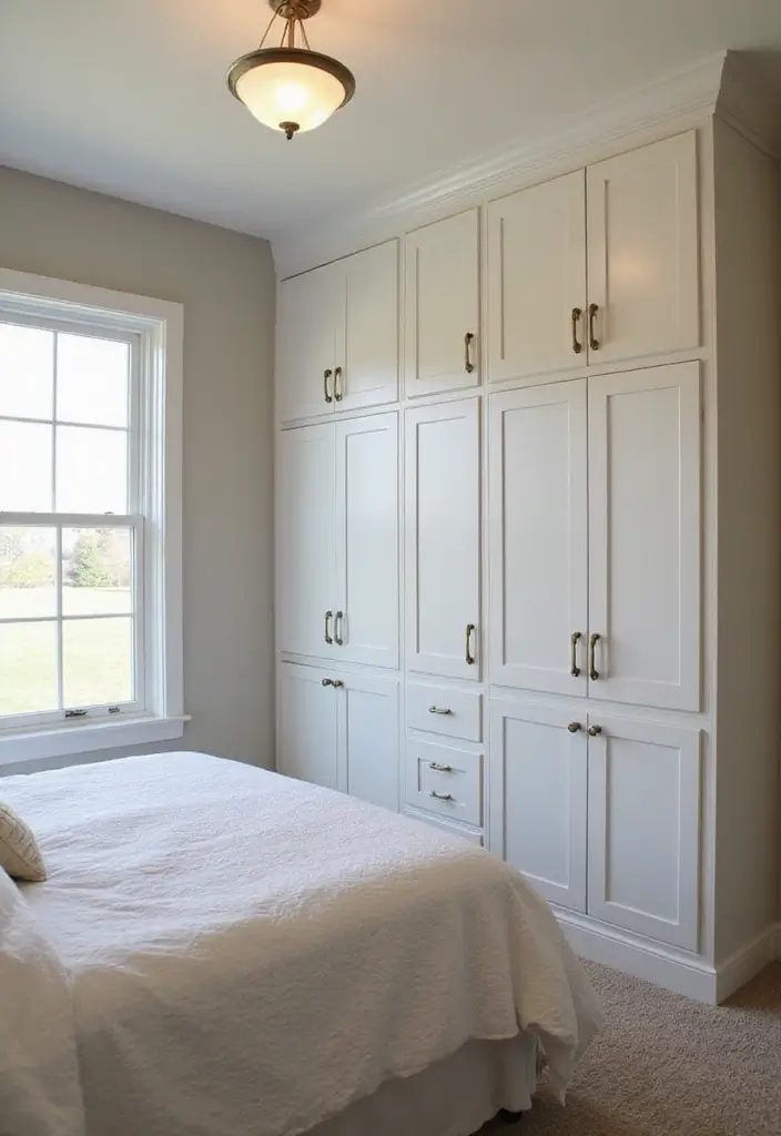 27 Small Bedroom Ideas for Men Minimalist That Look Strong & Clean - 6. Built-In Storage