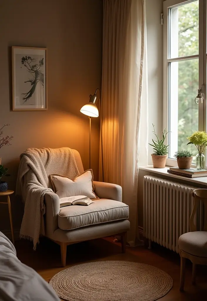 30 Bedroom Design Ideas for Women That Blend Chic and Comfort - 10. Cozy Reading Nook