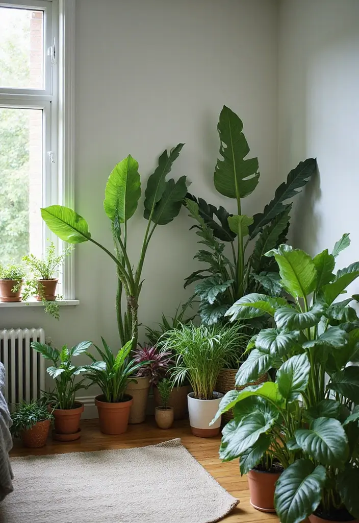 30 Bedroom Design Ideas for Women That Blend Chic and Comfort - 14. Indoor Plants for Fresh Air