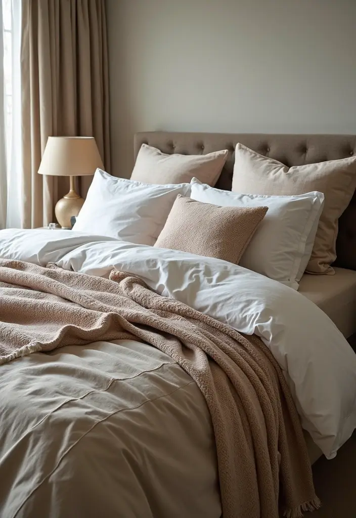 30 Bedroom Design Ideas for Women That Blend Chic and Comfort - 21. Layered Bedding