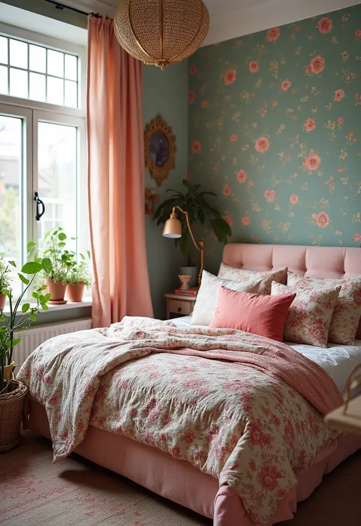 30 Bedroom Design Ideas for Women That Blend Chic and Comfort - 23. Mix and Match Patterns