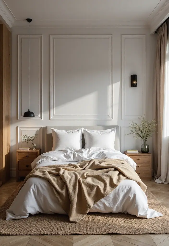 30 Bedroom Design Ideas for Women That Blend Chic and Comfort - 29. Textural Contrasts