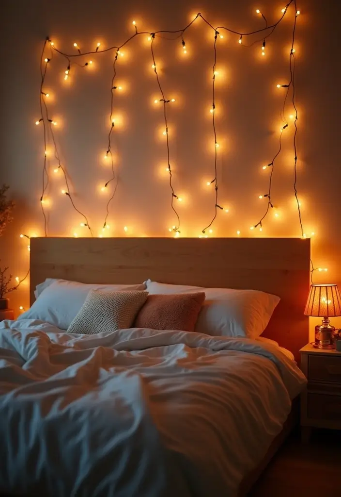 30 Bedroom Design Ideas for Women That Blend Chic and Comfort - 7. Whimsical Fairy Lights