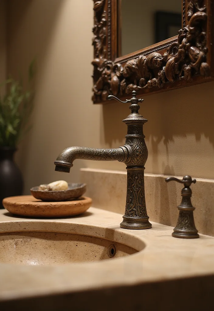 13 Bathroom Faucet Ideas For A Stylish Upgrade - 5. Artisanal Handcrafted Faucets