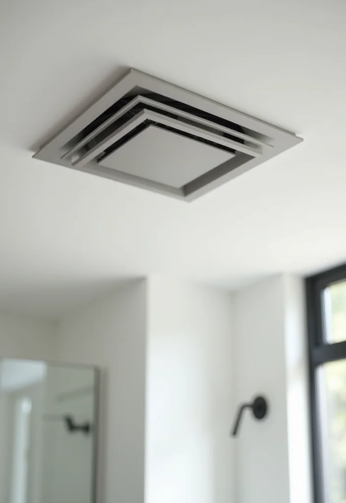 14 Bathroom Exhaust Fan Ideas That Blend With Decor - 1. Minimalist Marvels