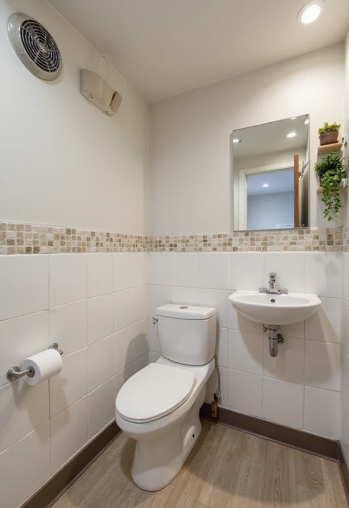 14 Bathroom Exhaust Fan Ideas That Blend With Decor - 11. Compact & Space-Saving