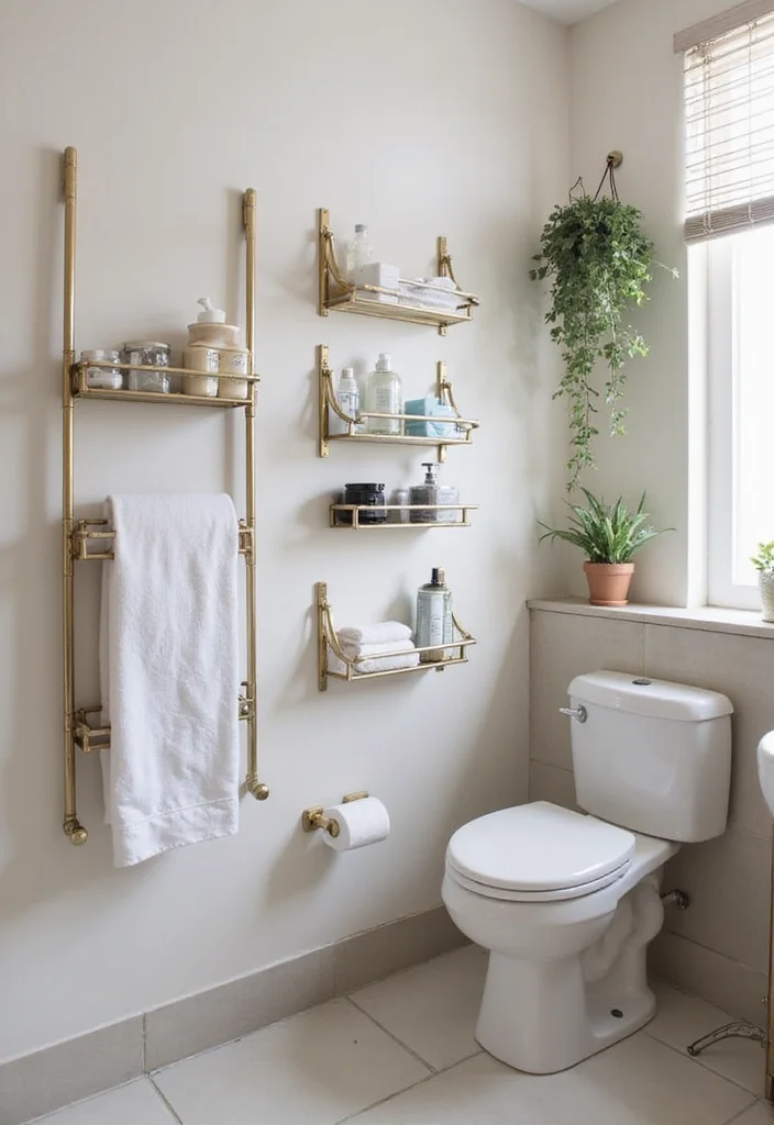 14 Bathroom Five Square Meter Ideas That Maximize Space - 10. Wall-Mounted Toiletries