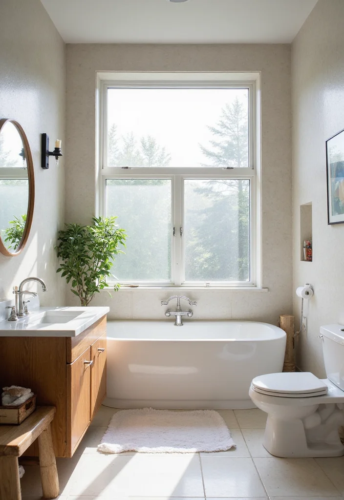 14 Bathroom Five Square Meter Ideas That Maximize Space - 12. Natural Lighting Enhancements