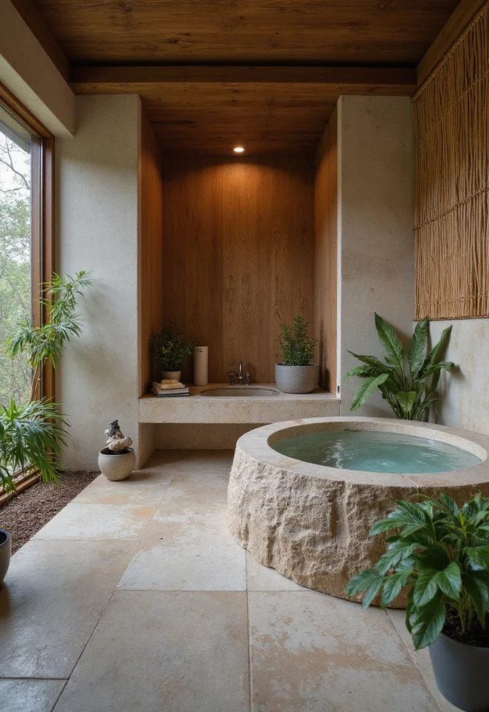 14 Bathroom Jacuzzi Tub Ideas For A Spa Feel - 4. Zen Spa Sanctuary