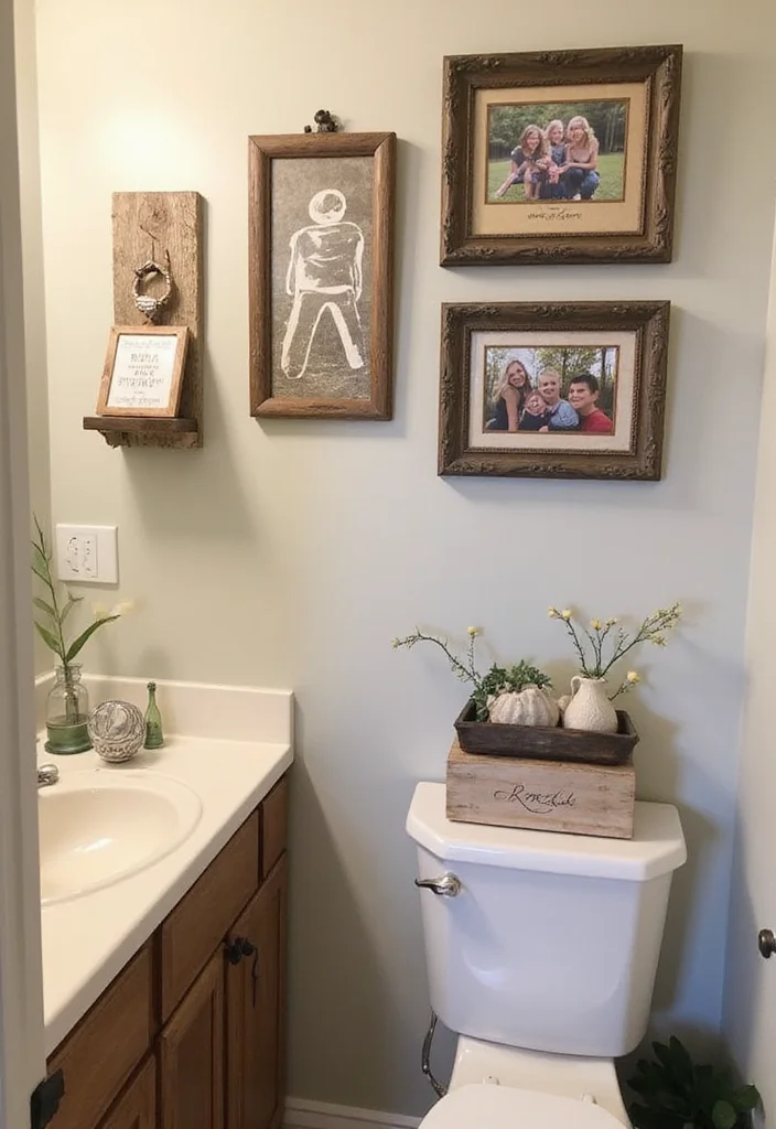 14 Lake House Bathroom Ideas With Cozy Style - 13. Personal Touches