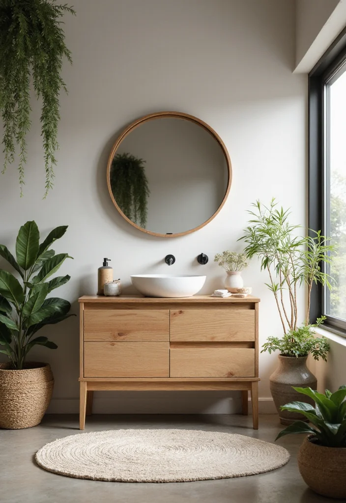 14 Powder Bathroom Vanity Ideas For Small Stylish Rooms - 10. Zen-Inspired Vanities