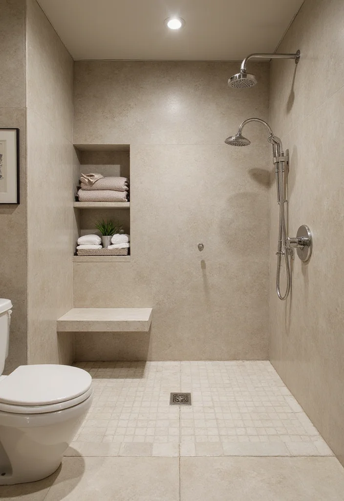 14 Romantic Bathroom Ideas With Soft Mood - 12. Luxurious Shower Experience