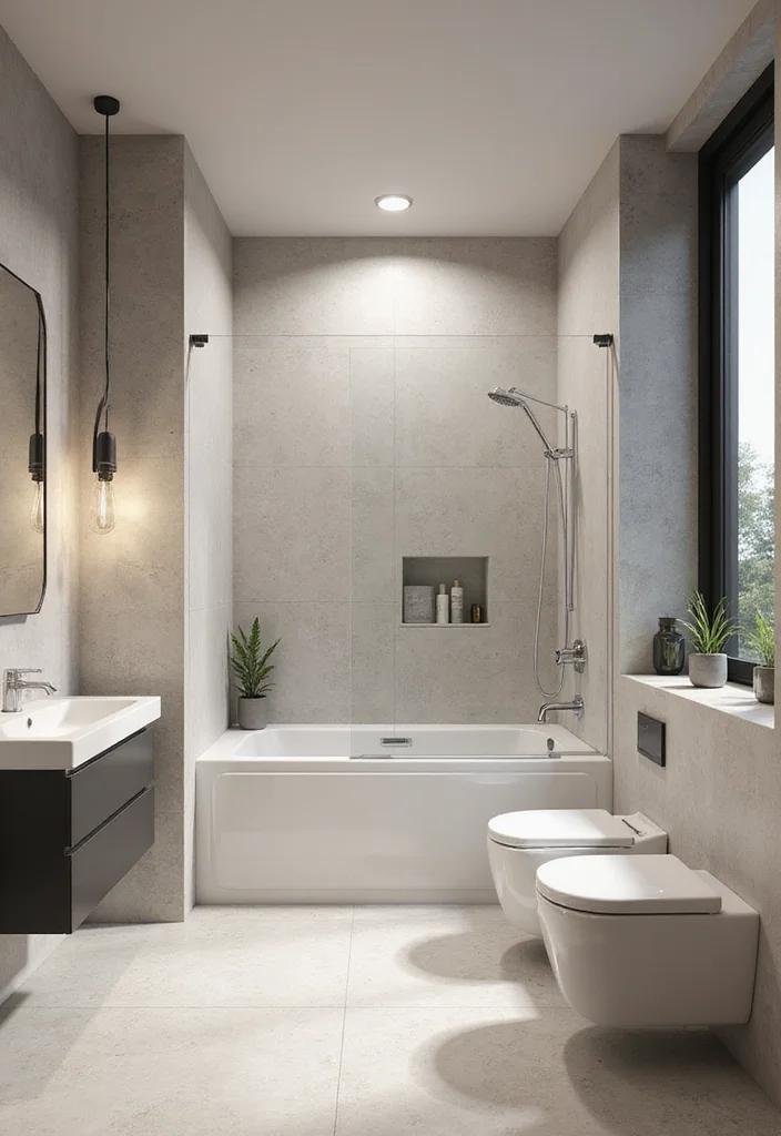 14 Single Vanity Bathroom Ideas That Maximize Space - 14. Smart Bathroom Layouts