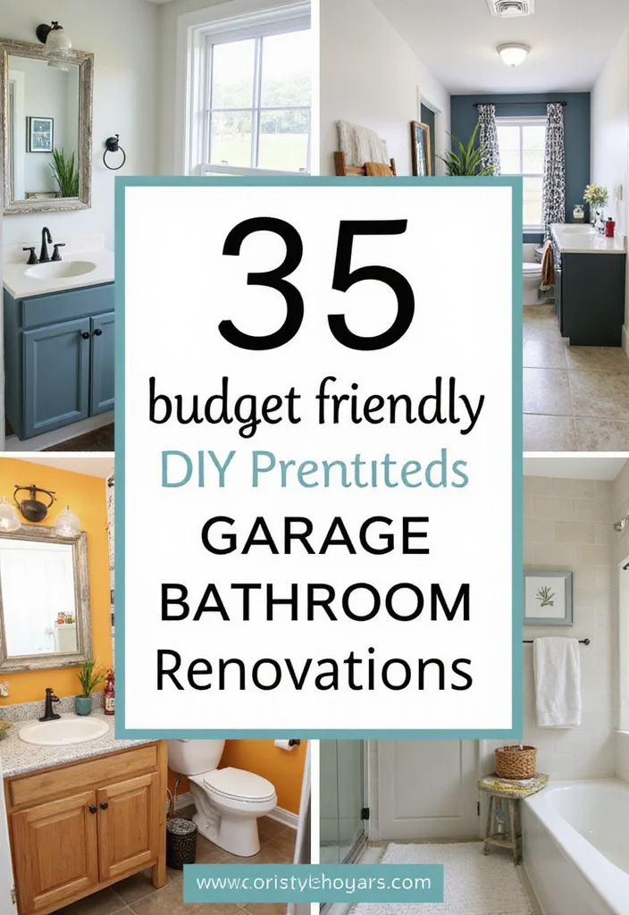 15 Garage Bathroom Ideas For Practical Design - 4. Budget-Friendly DIY Renovations