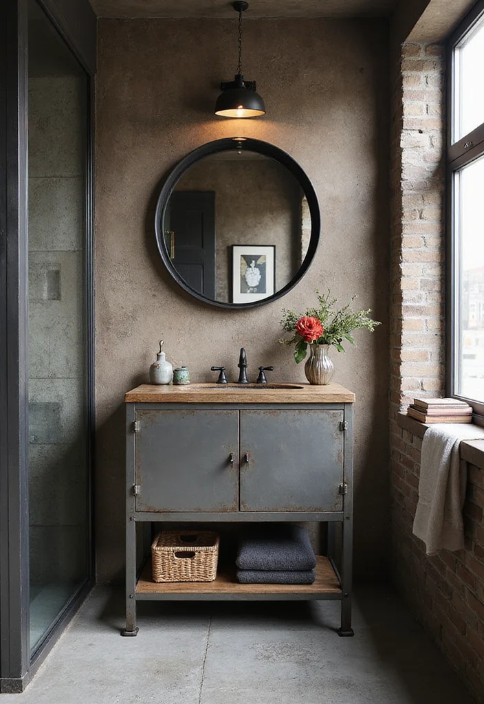 16 Bathroom Ideas With Vanity For Every Style - 9. Modern Industrial Vanities