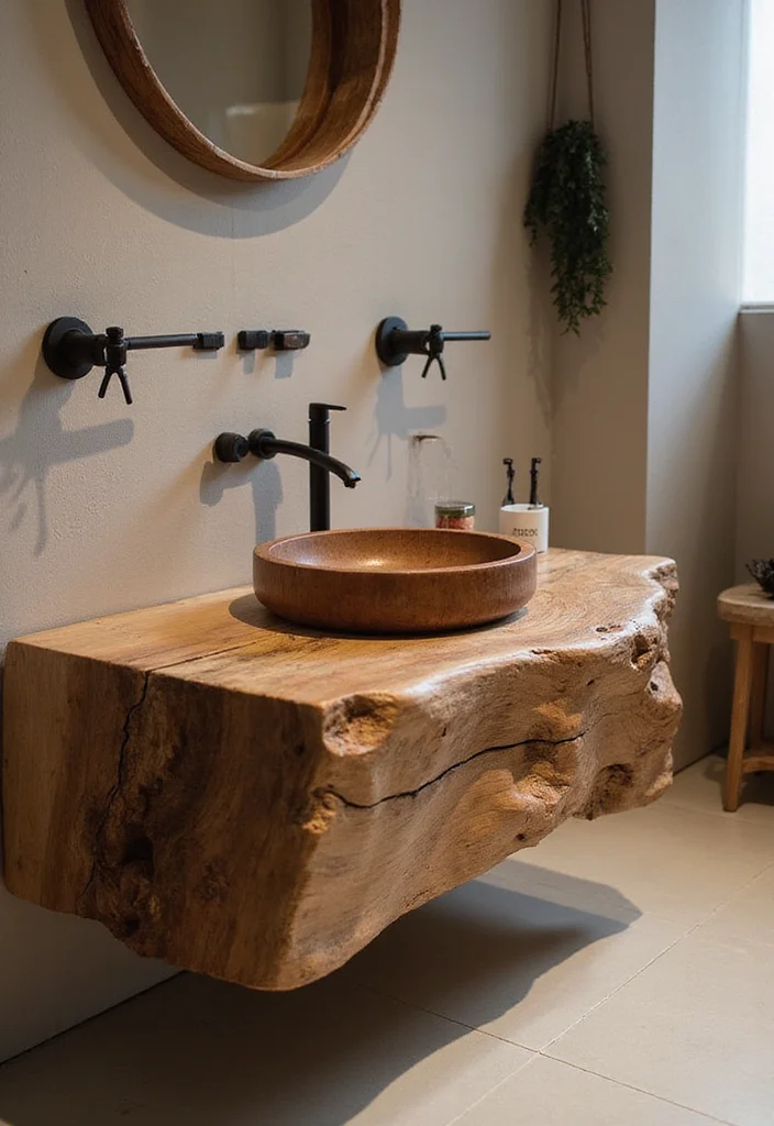 16 Bathroom Washbasin Ideas For Modern Living - 1. Reclaimed Wood Basins